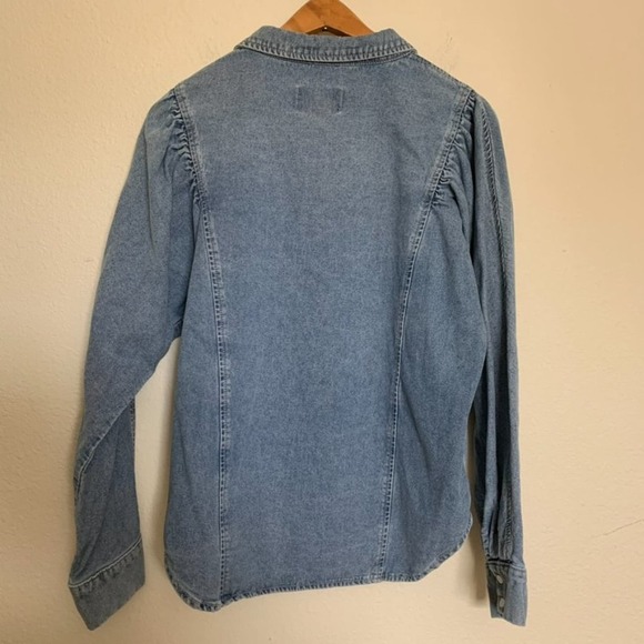 Twelve by On Twelfth Denim Button Down Top - Picture 7 of 10